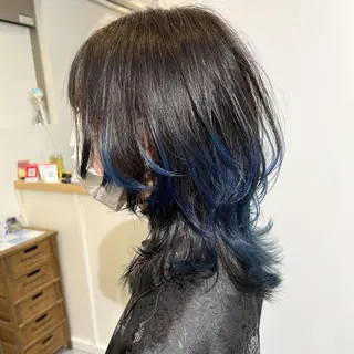 セミロング カラー 髪質改善 Noe心斎橋店のヘアスタイル