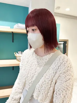 ミディアム 透明感カラー🥣 大平優香のヘアスタイル