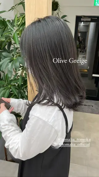 セミロング カラー お洒落パーマ/ボブ ❄️Tomoka❄️のヘアスタイル