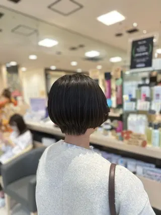 ショート クロスパーマ/うる艶 カラー/Kurumiのヘアスタイル