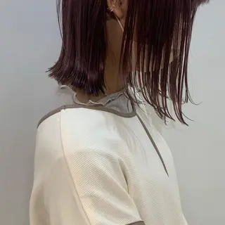 ミディアム カラー ボブ/大人ヘア k-two濱田のヘアスタイル