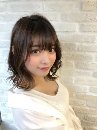 ミディアム カラー レイヤー×髪質改善✨ 渋谷/佐藤侑哉のヘアスタイル