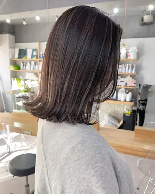 セミロング カラー Reb_keiji 👑小倉圭司のヘアスタイル