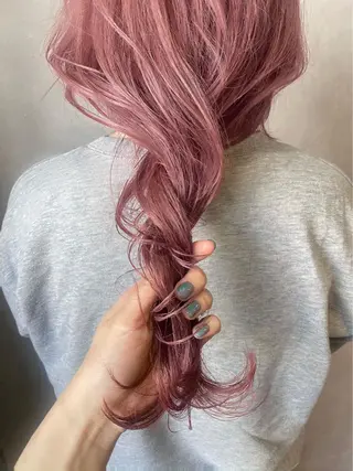 ロング カラー ハイトーンカラー🍑 心斎橋のヘアスタイル