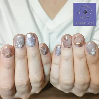 ネイル サメ猫 マーヤのネイルデザイン