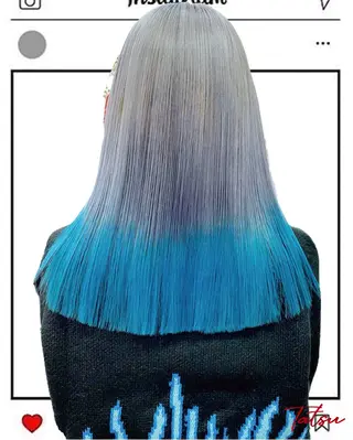 ロング カラー Tatsu/newi 大分 ハイトーンのヘアスタイル