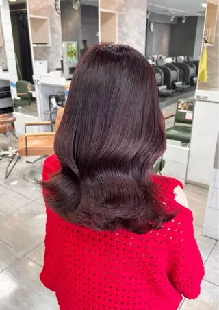 ミディアム 🫧艶髪カラー🫧 森本くるみのヘアスタイル