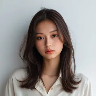 セミロング 飯田 知将のヘアスタイル