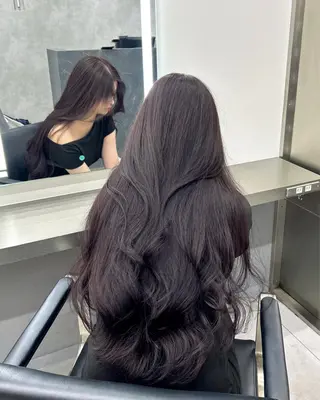 ロング カラー MAEUL NAGOYA所属・⛓韓国IDOLヘア 🥀🖤/あいりのヘアスタイル