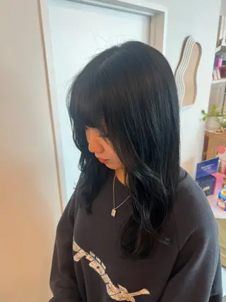 ミディアム カラー tomu/天神大名/ 透明感カラー🐧のヘアスタイル