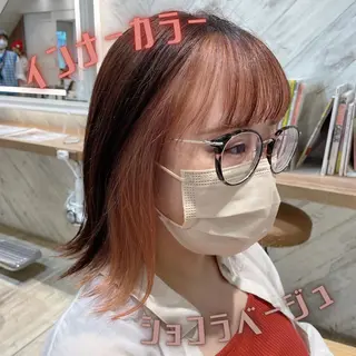 ミディアム カラー 🌺ウルフカット職人 新垣渚🐺のヘアスタイル