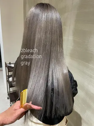 ロング カラー ill.所属・ill［イル］大須 ダブルカラー髪質改善のヘアスタイル