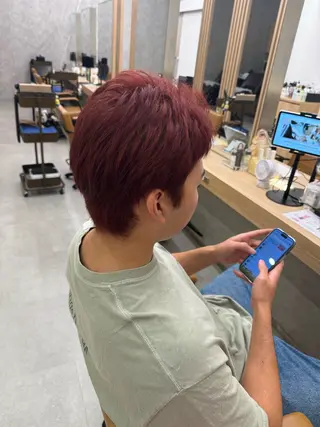 カラー メンズ けー すけのヘアスタイル