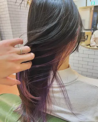 ロング カラー 石井 佑樹のヘアスタイル