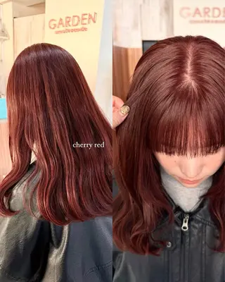 ミディアム カラー yuuka/ボブ/ダ ブルカラー/髪質改善のヘアスタイル