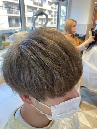 ショート カラー パーマ ヘアアレンジ メンズ メンズパーマの巨匠 鈴木純のヘアスタイル