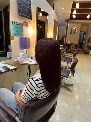 セミロング カラー hair &make RIHGA 荒井店所属・hoshi mayuのヘアスタイル