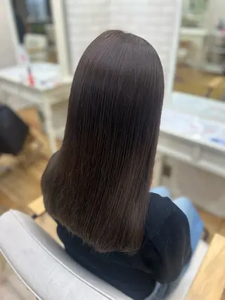 セミロング 透明感カラー/牧内 楓/インナーカラーのヘアスタイル