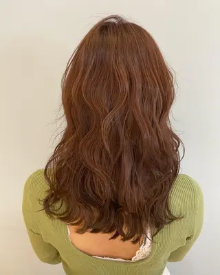 セミロング 透明感カラー・ 髪質改善🩵イケダのヘアスタイル