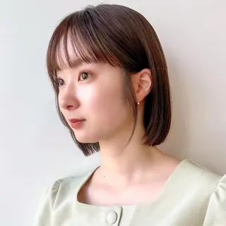 ショート カラー 🌱小顔ヘア/ボブ ミディアム/双葉🌱のヘアスタイル