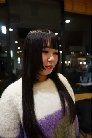 ロング カラー デザイン/レイヤー/ yuan⟡.·のヘアスタイル