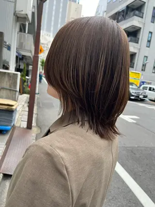 ミディアム 松永 知果のヘアスタイル