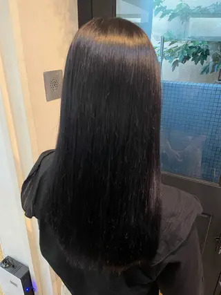 ロング カラー yu-kaハッシュ カット/韓国レイヤーのヘアスタイル