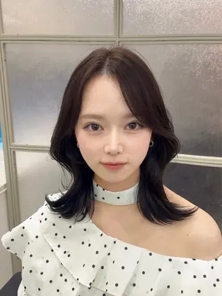 ミディアム marshu所属・艶カラー/韓国/ 大阪/nanaのヘアスタイル