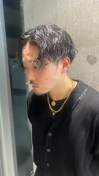パーマ メンズ 吉沢遣人/レイヤー 艶カラー/パーマのヘアスタイル