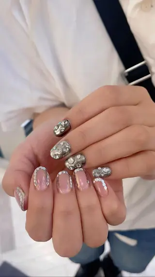 ネイル クルミ/ 💕ワンホンネイルのネイルデザイン