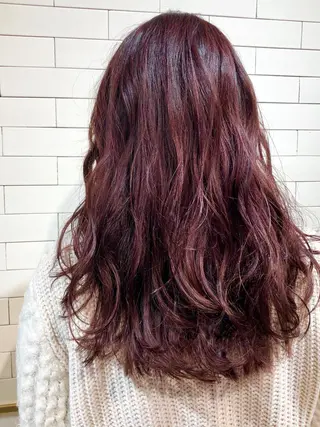 セミロング カラー 🤍髪質改善➕透明感 カラー🤍川上葵のヘアスタイル