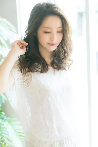 ミディアム カラー パーマ 髪質改善 suzukiのヘアスタイル