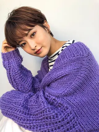 ショート StellA所属・アートディレクター ワダヒサノリのヘアスタイル