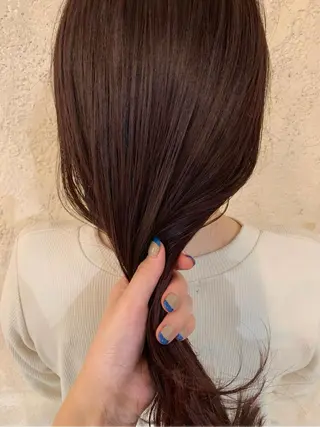 ロング カラー Maruquee de mashu所属・みうら ありさのヘアスタイル