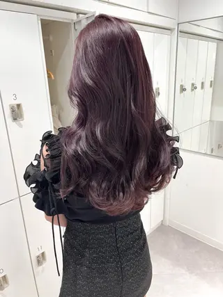 ロング カラー 韓国ハッシュカット/ 新宿/髪質改善/岡崎のヘアスタイル
