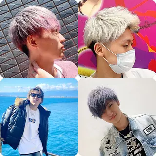 ショート カラー ヘアアレンジ IwAsh中山所属・✂︎中山ブリーチ・ パーマ✂︎露木智也のヘアスタイル