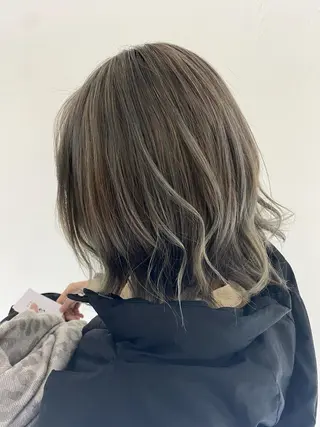 ミディアム カラー 柳澤 和也のヘアスタイル