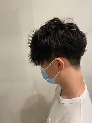 ミディアム パーマ 齋藤 大晟のヘアスタイル