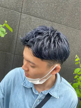 カラー メンズ メンズブリーチカラー /パーマ ごーた立川のヘアスタイル