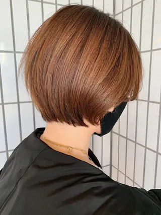 ショート カラー ハットリ /北習志野のヘアスタイル