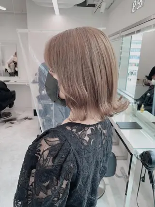 セミロング カラー ヘアアレンジ EMANON池袋3rd所属・ナチュラル艶髪 なおき｜池袋美容師のヘアスタイル