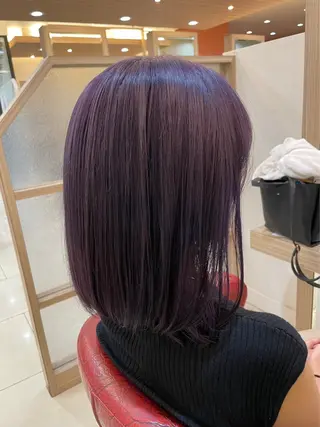 ミディアム カラー 長谷川 啓吾のヘアスタイル