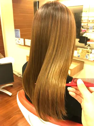 ロング 縮毛矯正/ 髪質改善 /ショート 圍 崇行のヘアスタイル