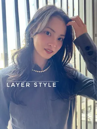 ロング 平 一裕のヘアスタイル