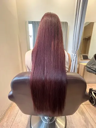 ロング カラー Moana大宮店所属・石坂駿伍/縮毛矯正/ ストレート/髪質改善のヘアスタイル