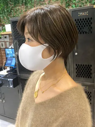 ショート カラー しおり/パーマ/ newi町田のヘアスタイル