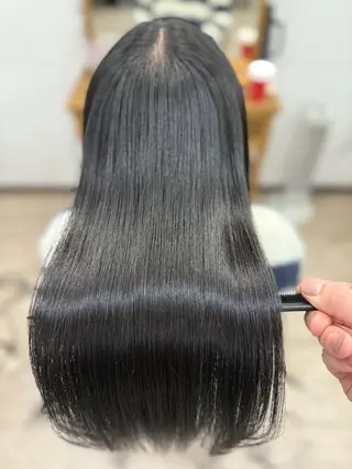 セミロング A'SHE横浜所属・髪質改善特化🔥 縮毛、トリートメントのヘアスタイル