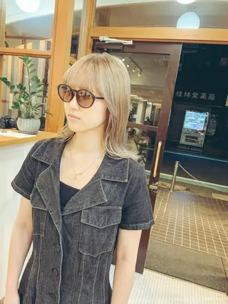 ミディアム カラー つくばUtooe's 副店長　寺沢颯のヘアスタイル