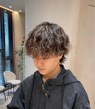 ショート パーマ メンズ メンズ特化美容師 🤍FUKAのヘアスタイル