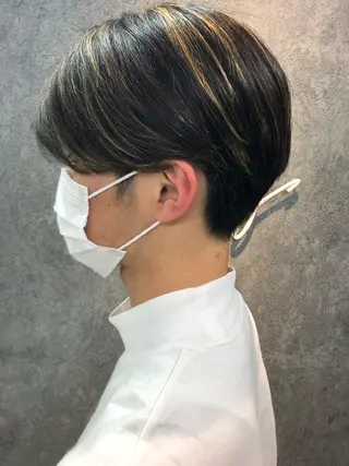 カラー メンズ Noy所属・Noyヨシモト ヒロトのヘアスタイル